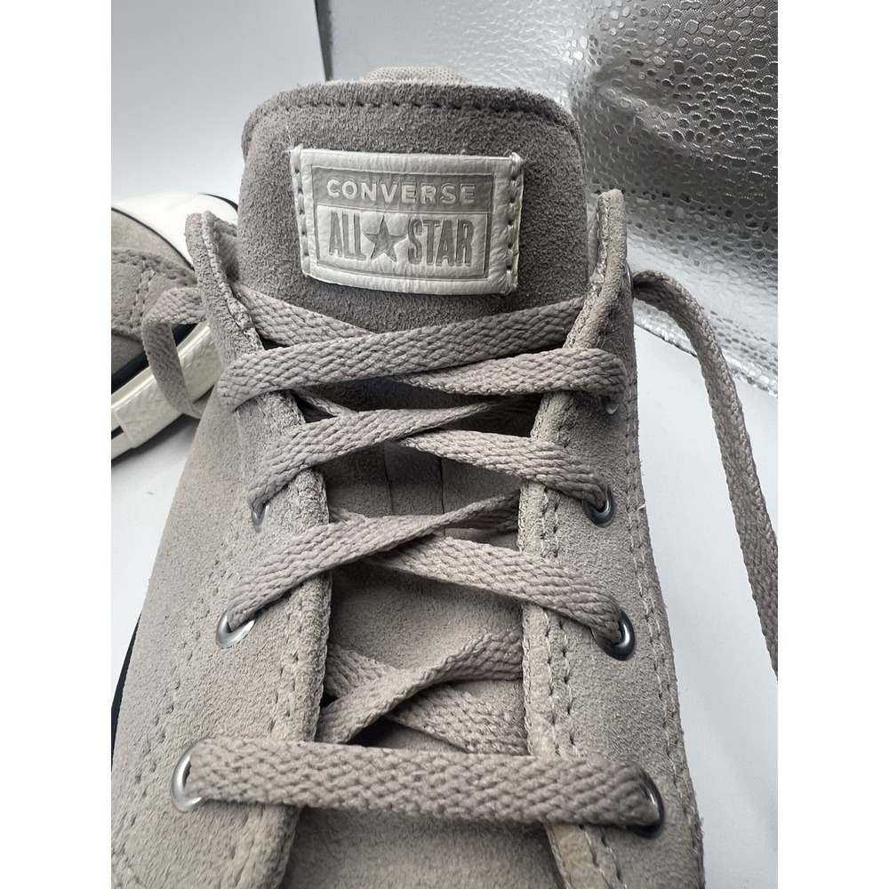 Women's Converse Chuck Taylor All Star Grey Leather Size 6.5 Excellent Condition - Picture 5 of 8